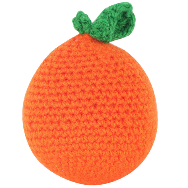 Crochet Handmade Orange Soft Toy (9 Months - 2 Years)