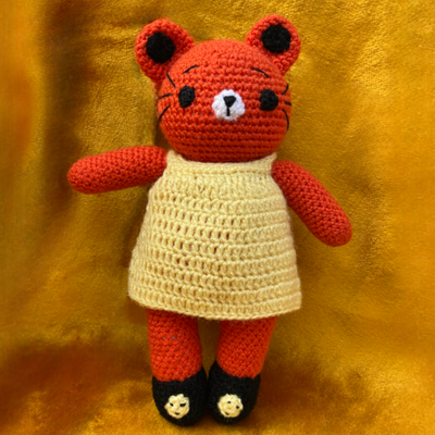Crochet Handmade Cat Soft Toy
