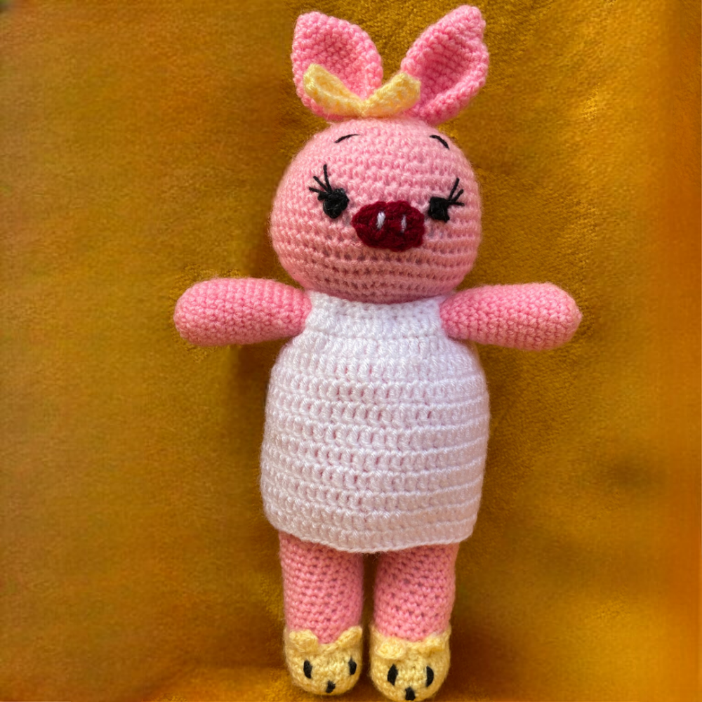 Crochet Handmade Pig Soft Toy (6 Months - 4 Years)