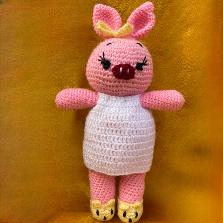 Crochet Handmade Pig Soft Toy (6 Months - 4 Years)