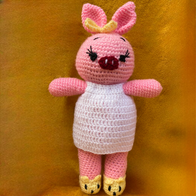 Crochet Handmade Pig Soft Toy