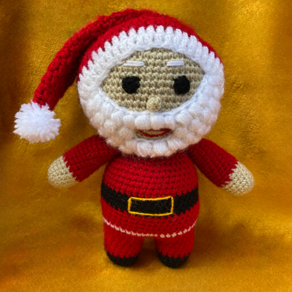 Crochet Handmade Santa Clause Soft Toy