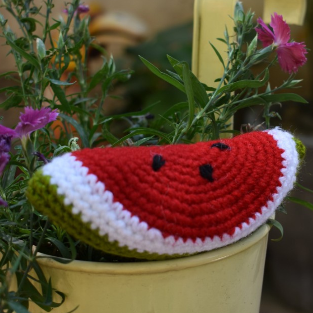 Crochet Handmade Watermelon Soft Toy