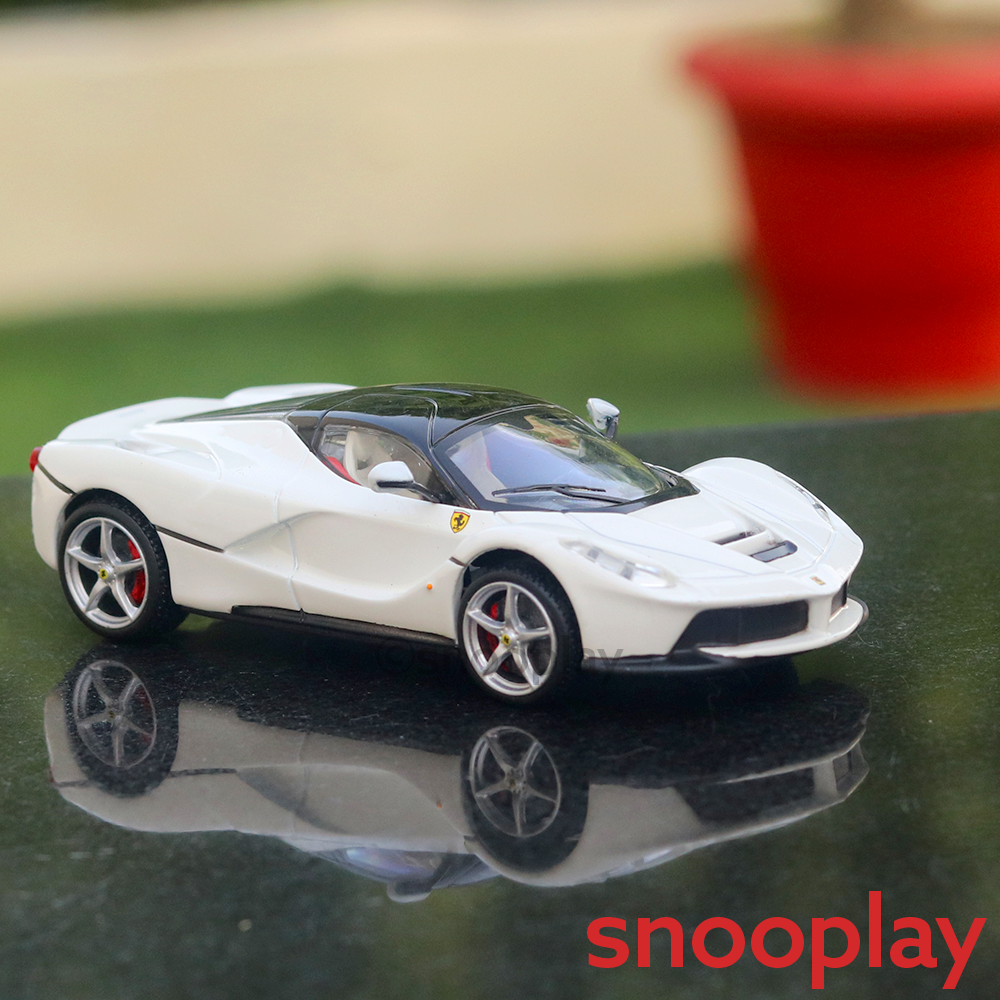 Original & Licensed La Ferrari (White) Diecast Car Scale Model - 1:43 Scale