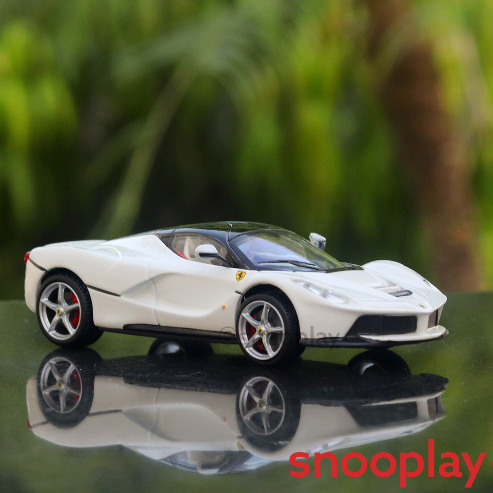 Original & Licensed La Ferrari (White) Diecast Car Scale Model - 1:43 Scale