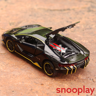 Supercar Diecast Model resembling Lamborghini (1:32 scale) with Light and Sound