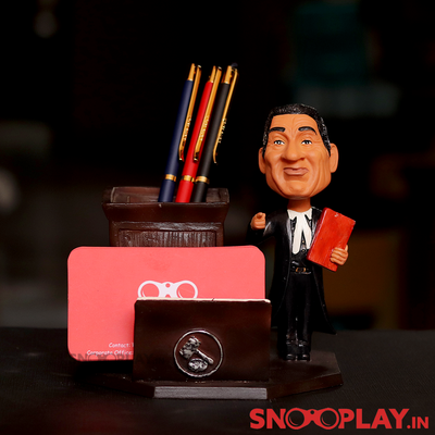 Lawyer Figurine with Pen Stand & Card Holder