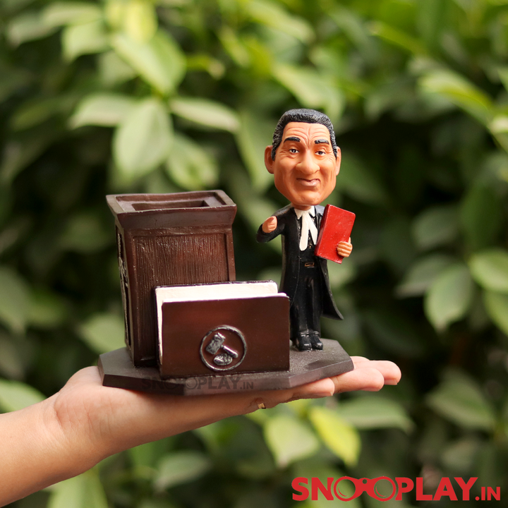 Lawyer Figurine with Pen Stand & Card Holder