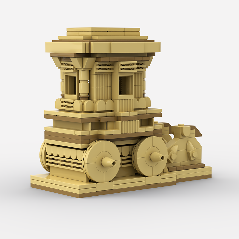 The Hampi Chariot Building Set (438 Pieces) - COD Not Available