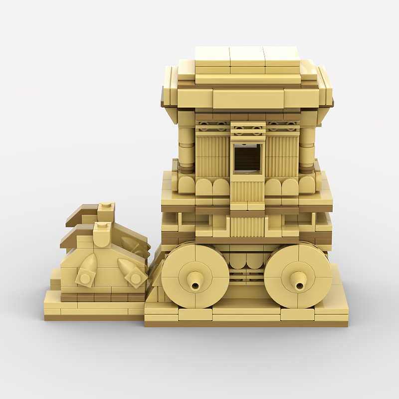 The Hampi Chariot Building Set (438 Pieces) - COD Not Available