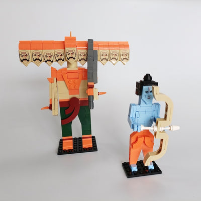 Rama + Ravana Building Set (273 Pieces) - COD Not Available