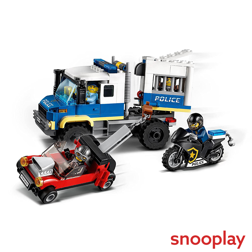 Original Lego City Police Prisoner Transport Tow Truck & Police Station Construction Blocks Set (60276)