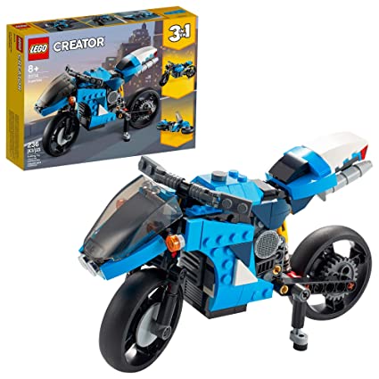 Lego Creator New 2021 3 In 1 Superbike Building Blocks Kit (31114)