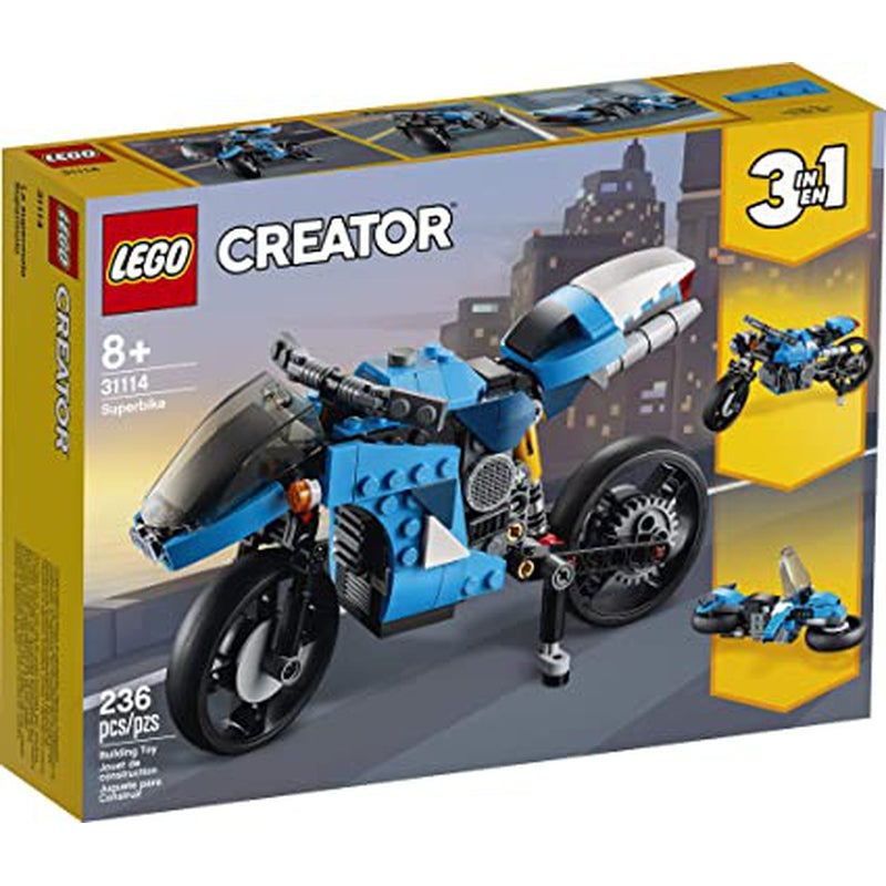 Lego Creator New 2021 3 In 1 Superbike Building Blocks Kit (31114)