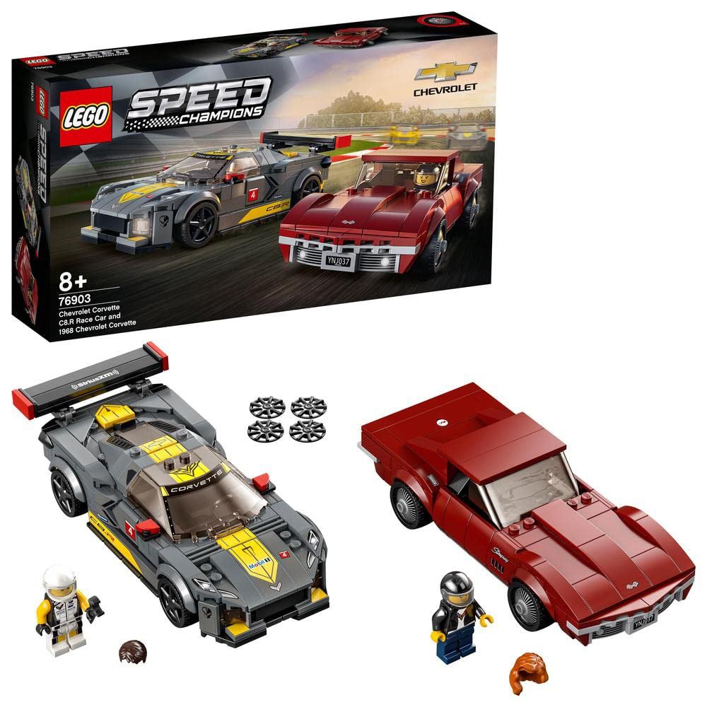 LEGO Chevrolet Corvette C8.R Race Car & 1969 Chevrolet Corvette Construction blocks kit (76903)