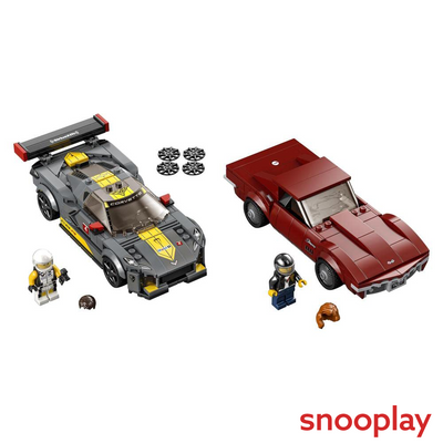 LEGO Chevrolet Corvette C8.R Race Car & 1969 Chevrolet Corvette Construction blocks kit (76903)