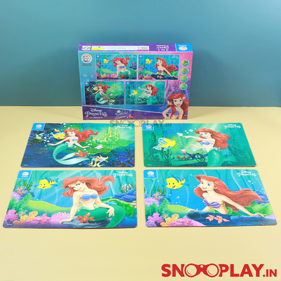 Licensed Disney Princess Puzzle Game- 4 in 1 Puzzle Game