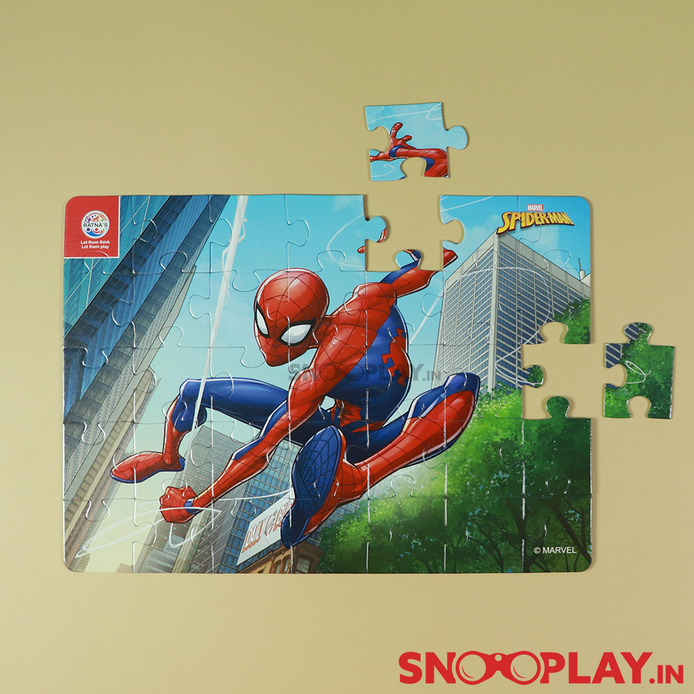 Licensed Spiderman Puzzle Game- 4 in 1 Puzzle Game