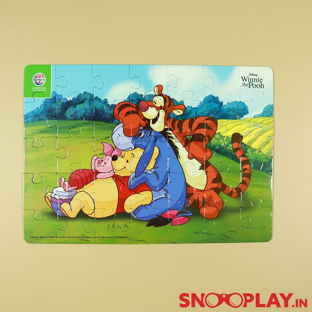 Licensed Winnie The Pooh Puzzle Game- 4 in 1 Puzzle Game