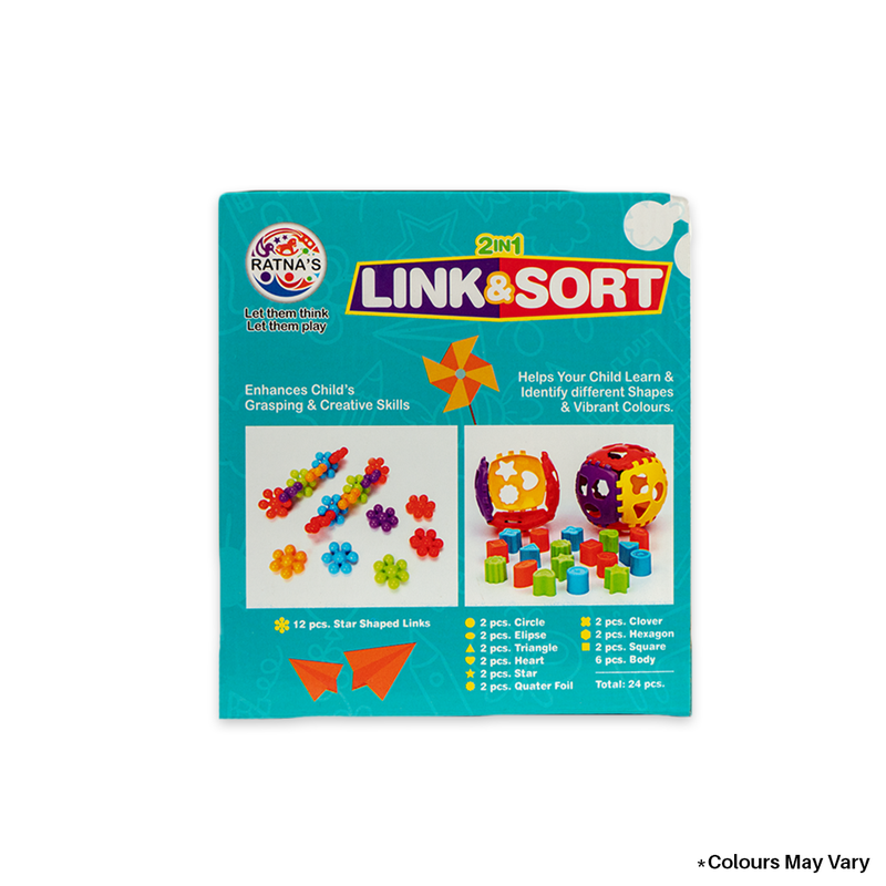 Link & Sort 2 in 1 (12 Star Shaped Links & Shorter Ball)