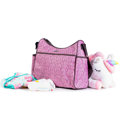 Petals Diaper Bag - Lavender