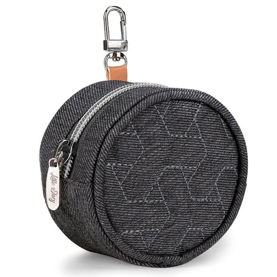 Quilted Diaper Backpack with Pacifier bag and Stroller hooks - Grey