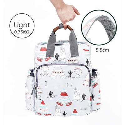 Styler Diaper Backpack - Polar Bear Grey