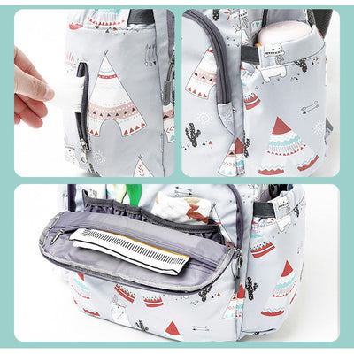 Styler Diaper Backpack - Polar Bear Grey