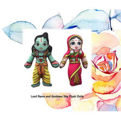 Lord Ram and Goddess Sita Plush Dolls