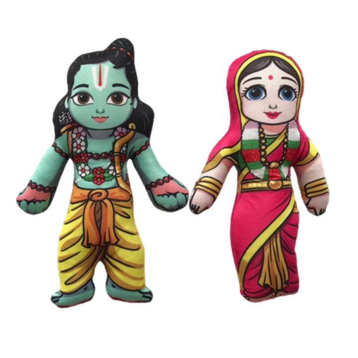 Lord Ram and Goddess Sita Plush Dolls