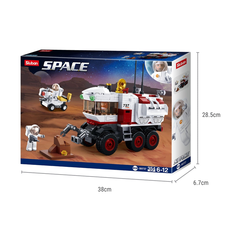 Space-Mars Rover Building Block Kit (354 Pieces)