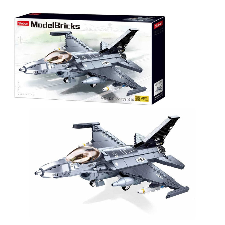 F-16C Falcon Fighter For Children ( 521 Pieces)