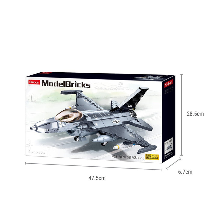 F-16C Falcon Fighter For Children ( 521 Pieces)