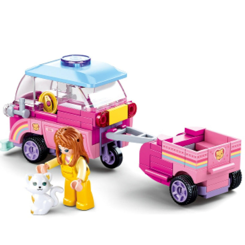 Girls Dream-Pet Car Building Block Kit (116 Pcs)