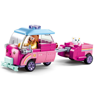 Girls Dream-Pet Car Building Block Kit (116 Pcs)