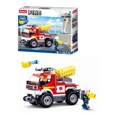 Fire Engine Car Building Blocks For Children ( 192 Pieces)