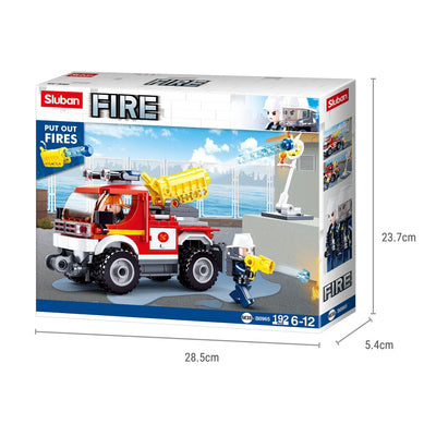 Fire Engine Car Building Blocks For Children ( 192 Pieces)