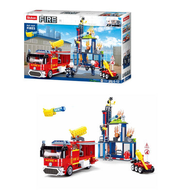 Fire-Fighting Training Centre Building Blocks For Children (585 Pieces)