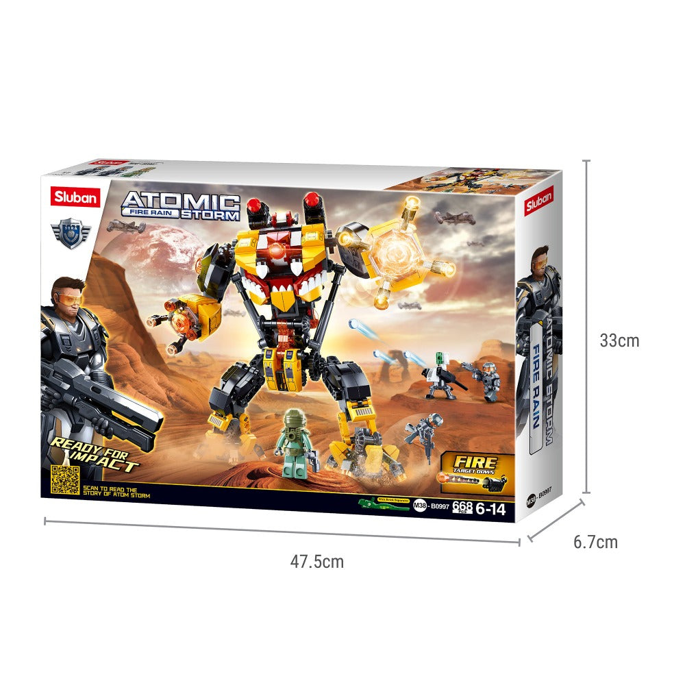 Fire-Rain Inquisitor Robot For Children ( 668 Pieces)