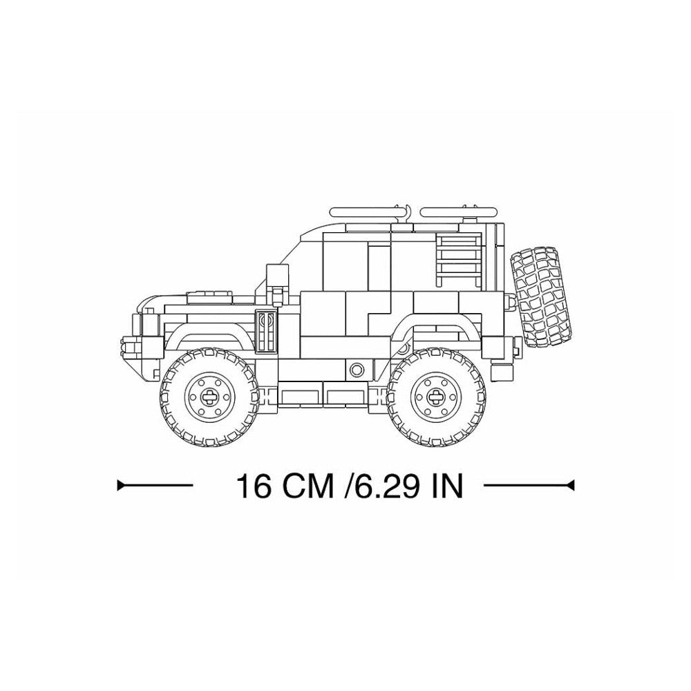 Off Road Vehicle SUV Building Blocks For Children ( 317 Pieces)