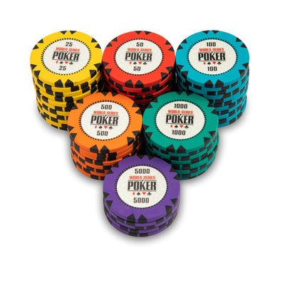 WSOP Series Poker Chips Set (300 & 500 Pieces)