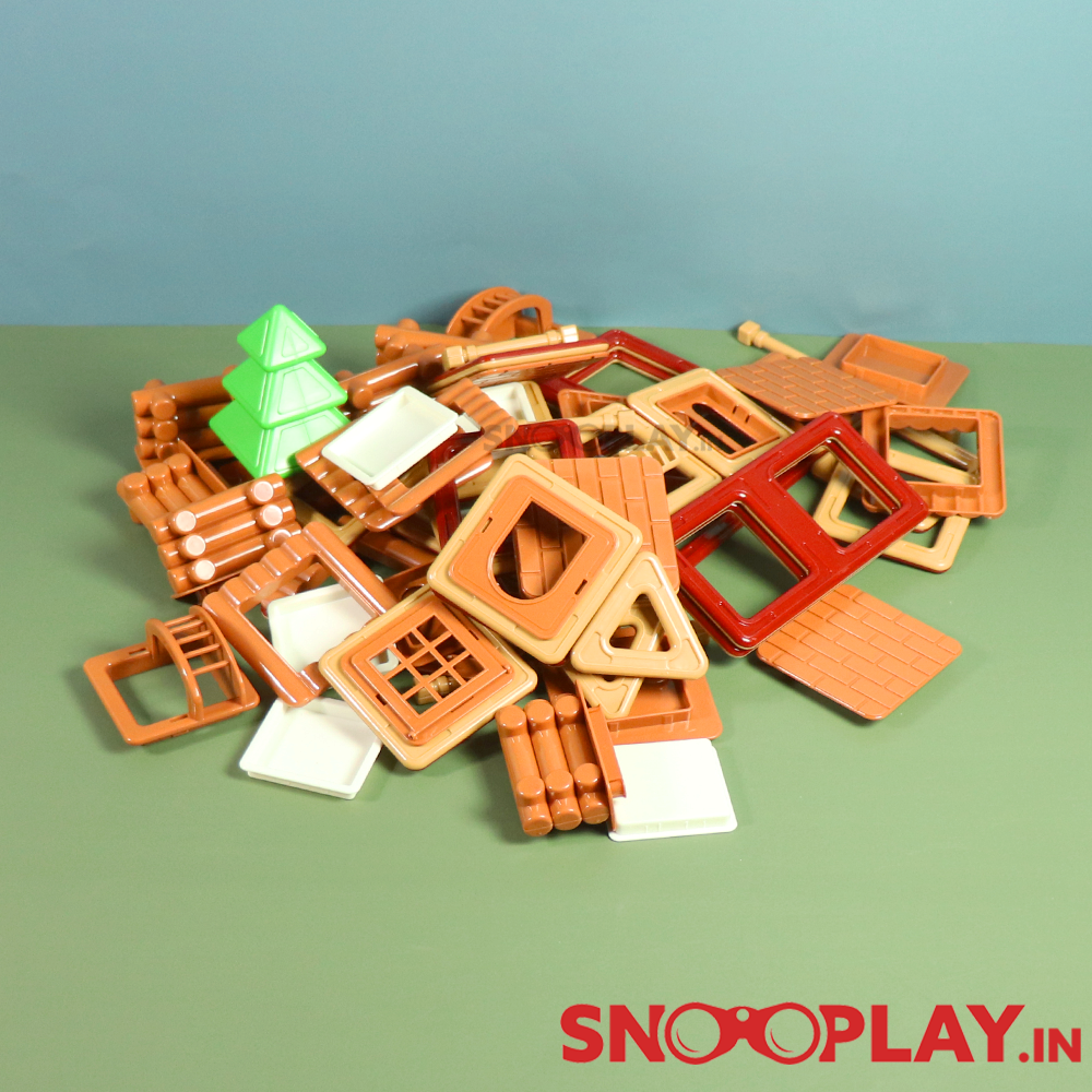 Magnetic Happy Farm Building Blocks (71 pieces)