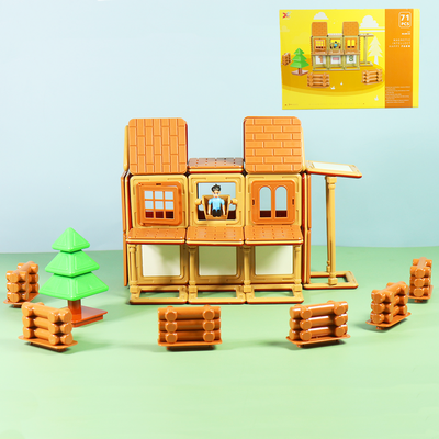 Magnetic Happy Farm Building Blocks (71 pieces)