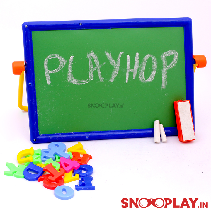 Black and White Board with Magnetic Alphabets (Magnet-O-Write)