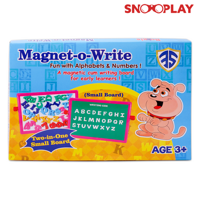 Black and White Board with Magnetic Alphabets (Magnet-O-Write)