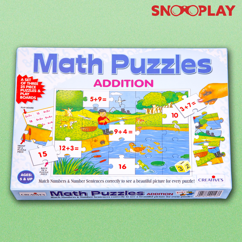 Maths Jigsaw Puzzle (Learn Addition)