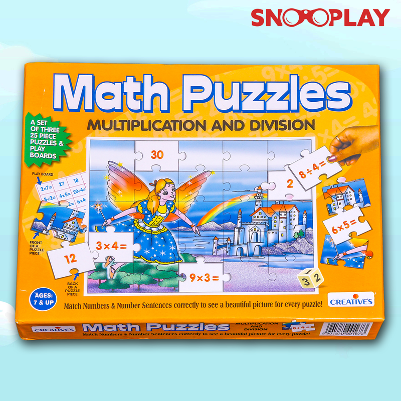 Maths Jigsaw Puzzle (Learn Multiplication and Division)