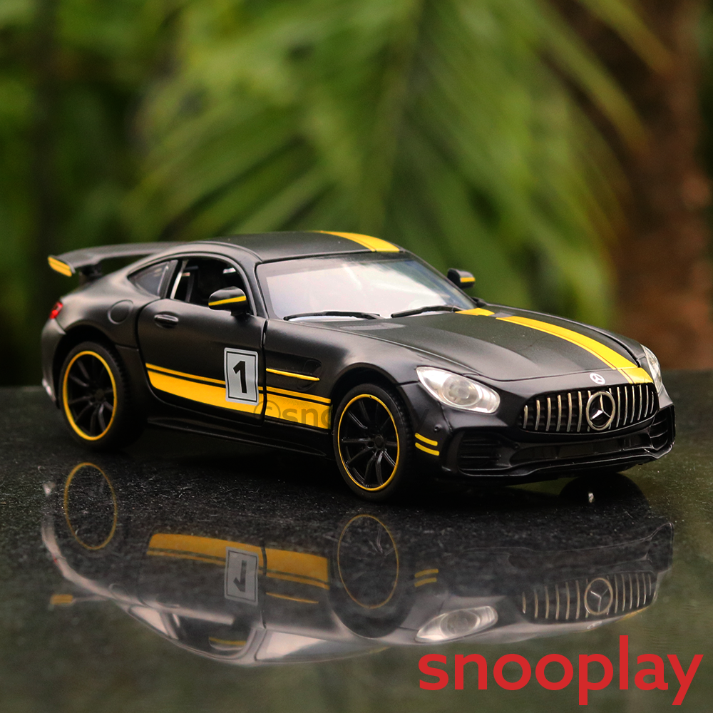 Big Fun Toy Resembling Mercedes AMG GT Diecast Car - 3259 | Light & Sound | 1:32 Scale | Assorted Colors (3 Years till Grown Ups)
