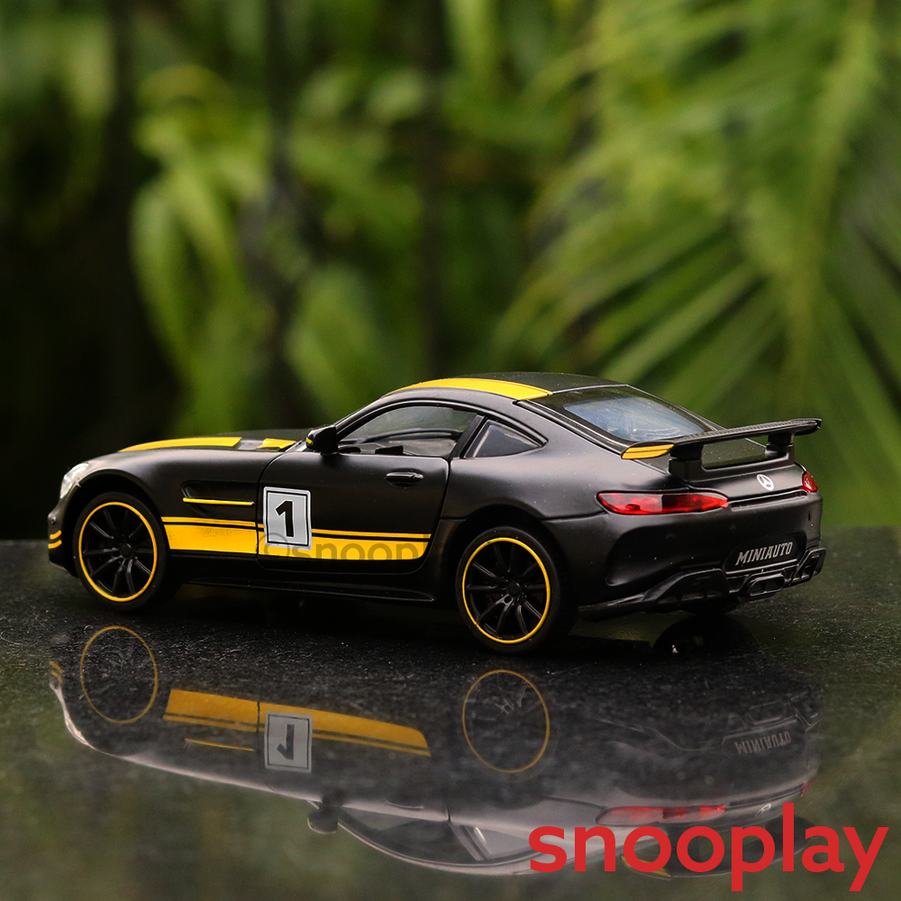 Big Fun Toy Resembling Mercedes AMG GT Diecast Car - 3259 | Light & Sound | 1:32 Scale | Assorted Colors (3 Years till Grown Ups)