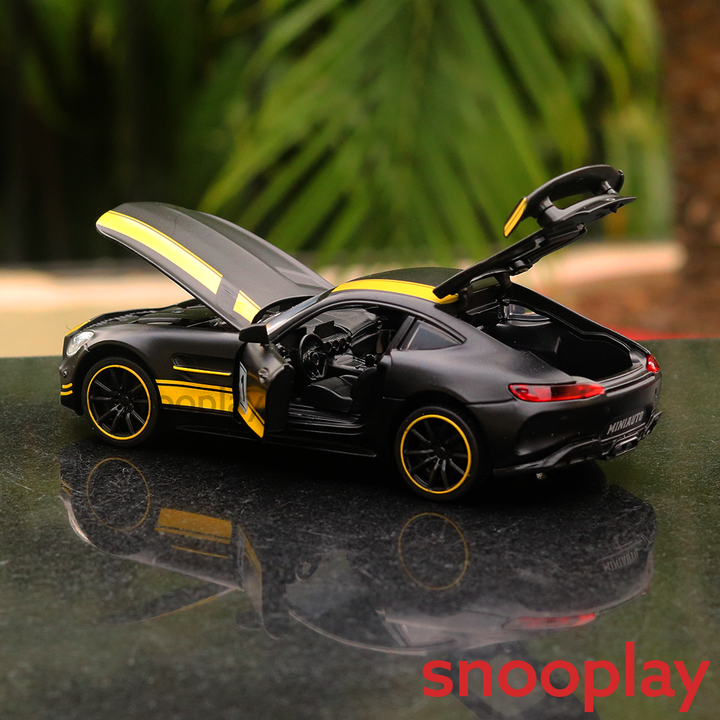 Big Fun Toy Resembling Mercedes AMG GT Diecast Car - 3259 | Light & Sound | 1:32 Scale | Assorted Colors (3 Years till Grown Ups)